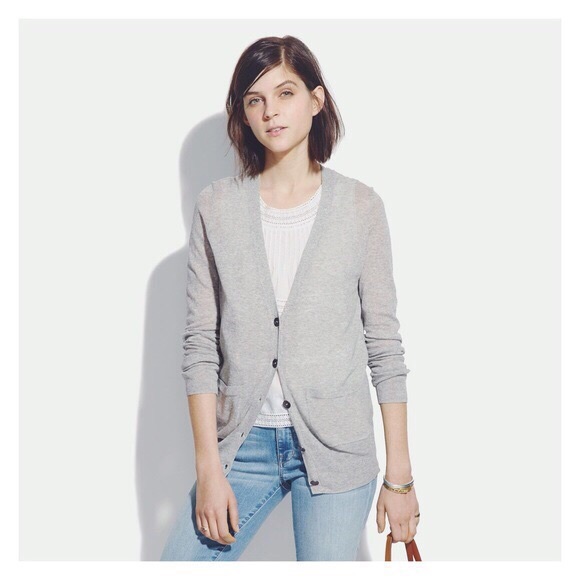 grey summer cardigan